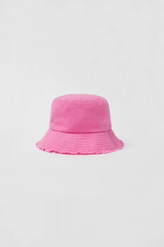 Kids Frayed Bucket Hat